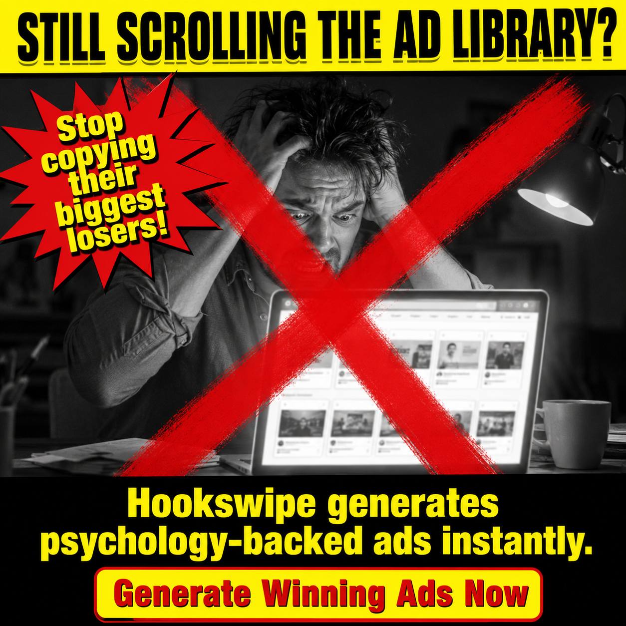 Hookswipe generated ad